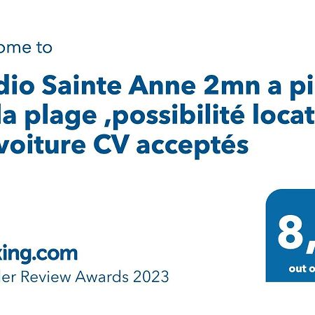 Studio Sainte Anne 2Mn A Pieds De La Plage ,Possibilite Location De Voiture Ngoại thất bức ảnh
